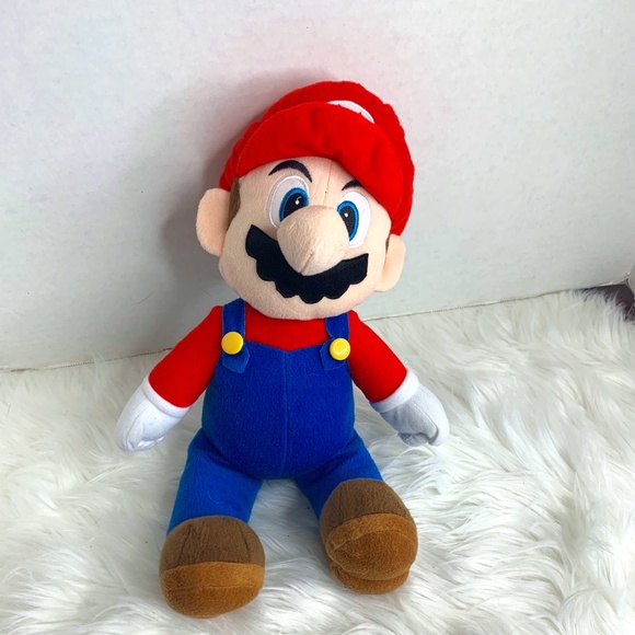 Mario Bros Super Mario Plush Doll Stuffed Toy 17 in Tall - Picture 1 of 4